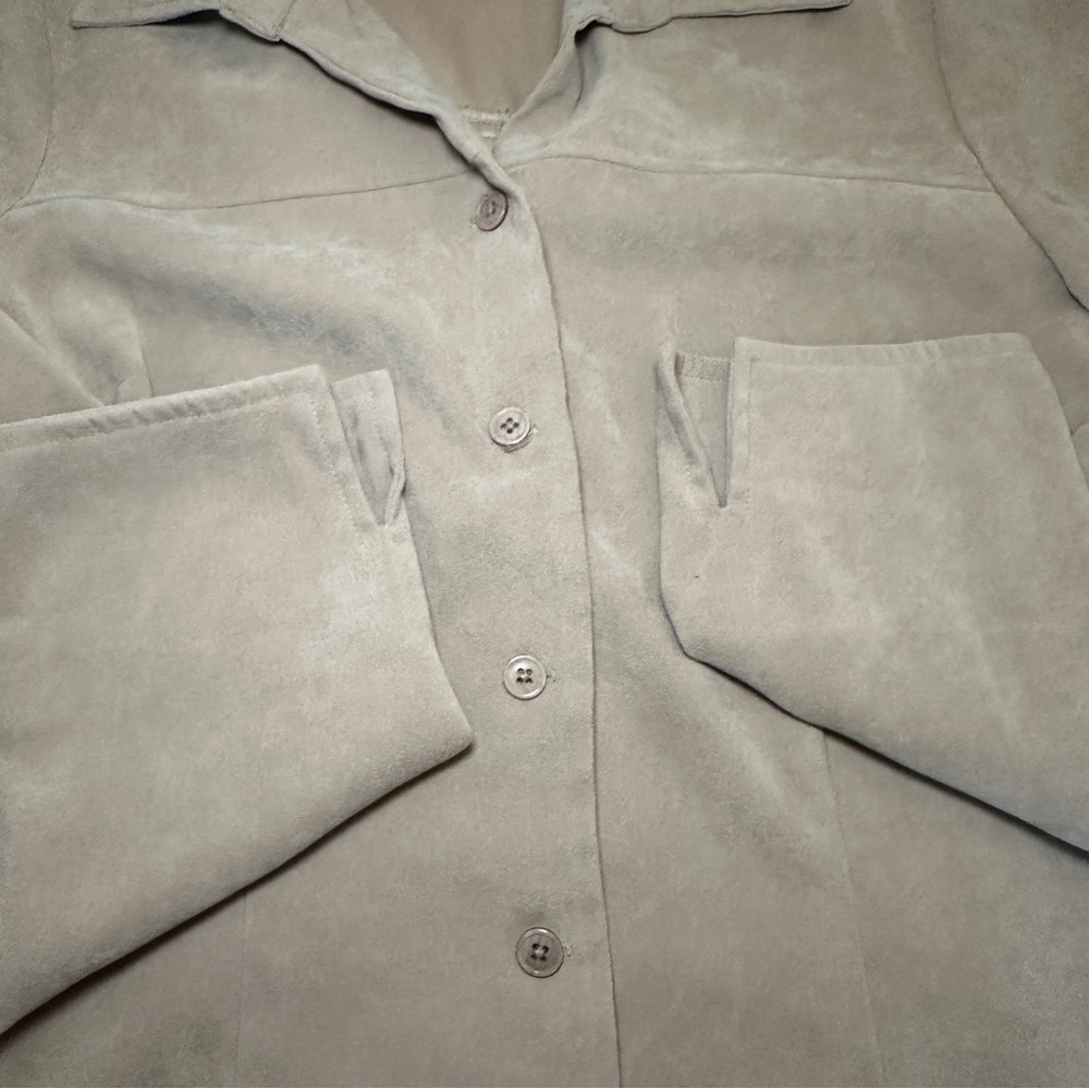 Notations Tan Button Down Shirt - image 3